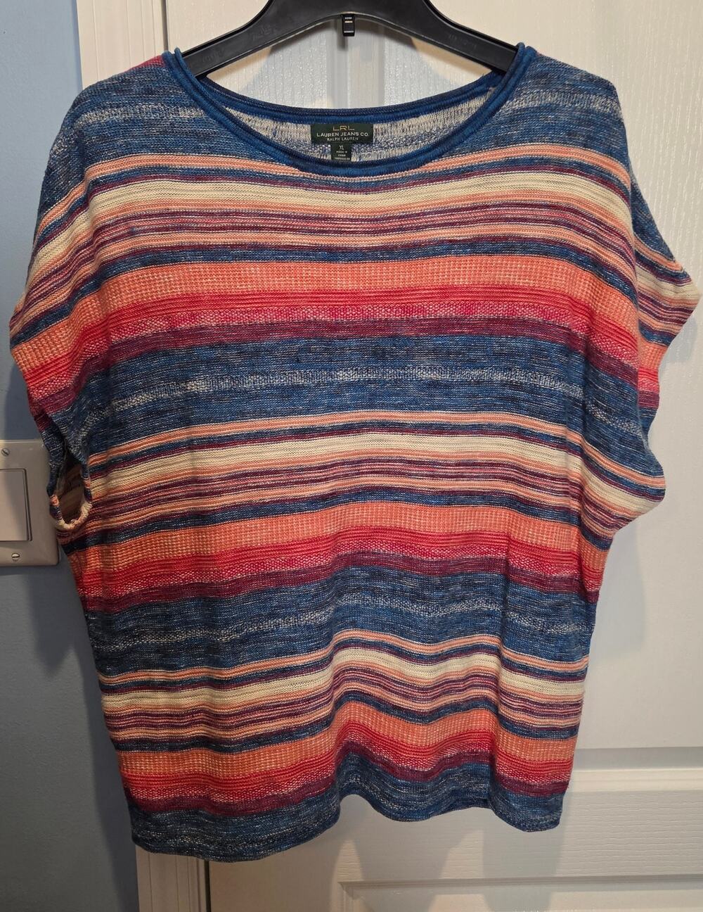 Lauren Ralph Lauren Serape Striped linen blend XL